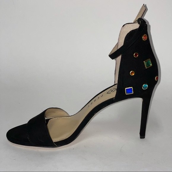 Katy Perry the Josephina suede black heels sandals 7.5 - Picture 4 of 12